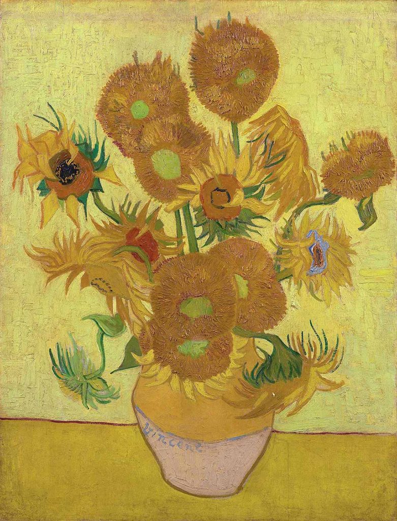Vincent van Gogh Vazoda Ayçiçekleri