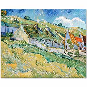 Vincent van Gogh Auvers'te Çiftçi Kulübeleri