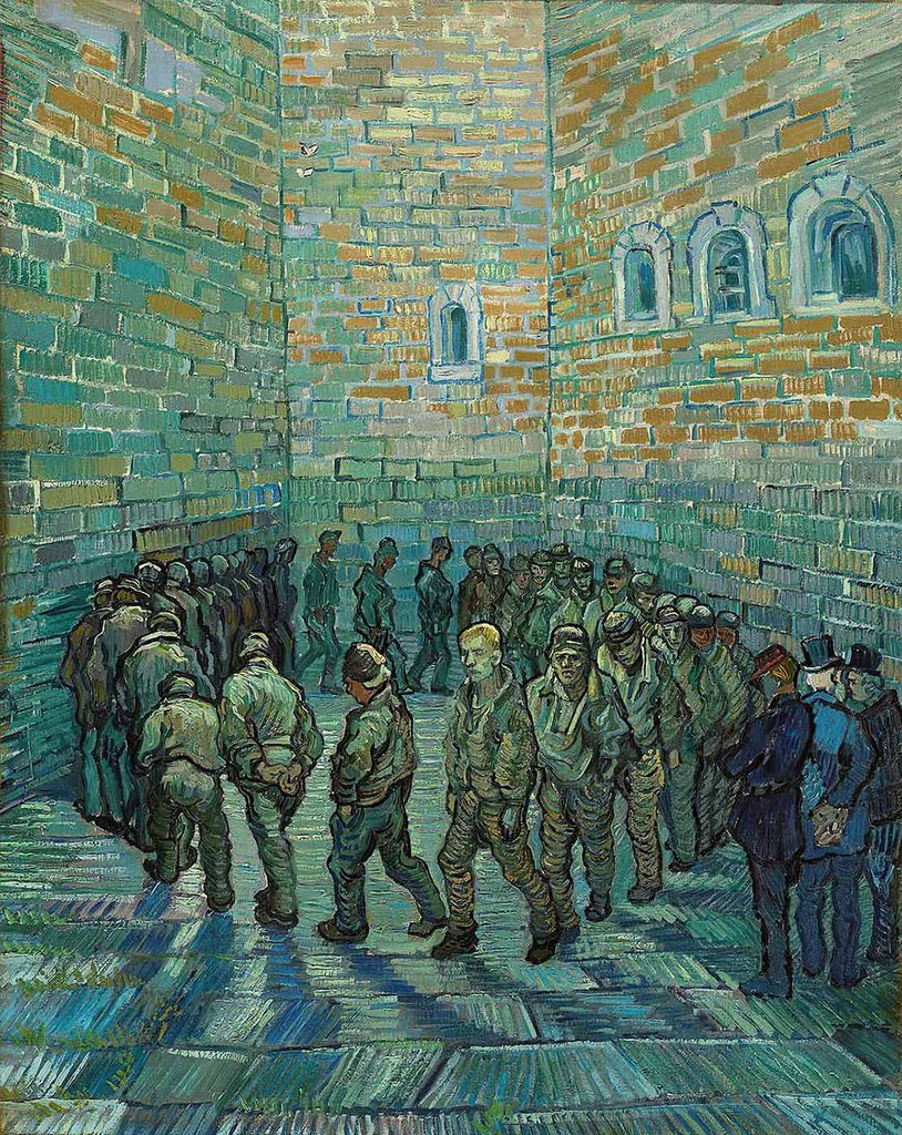 Vincent van Gogh Hapishane Avlusunda Volta