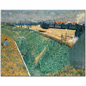 Charles Angrand Paris'ten Ayrılan Batı Expresi