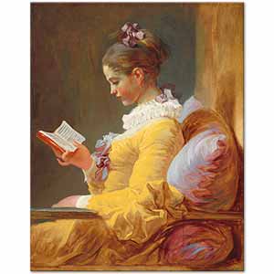 Jean Honore Fragonard Kitap Okuyan Kız