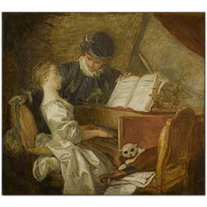 Jean Honore Fragonard Müzik Dersi