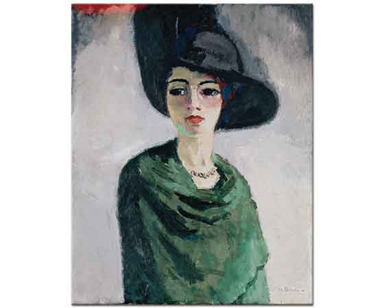 Kees van Dongen Siyah Şapkalı Kadın