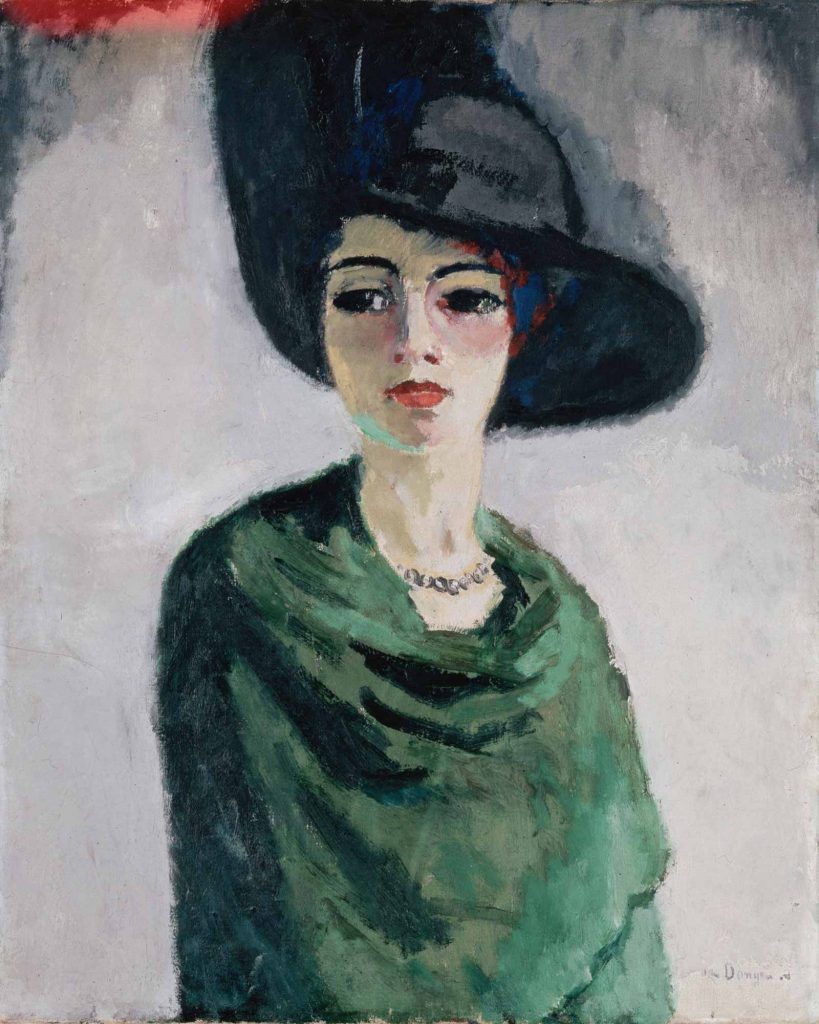 Kees van Dongen Siyah Şapkalı Kadın