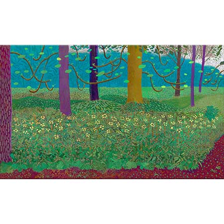 David Hockney Bahçede