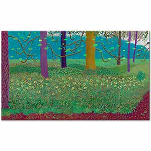 David Hockney Bahçede