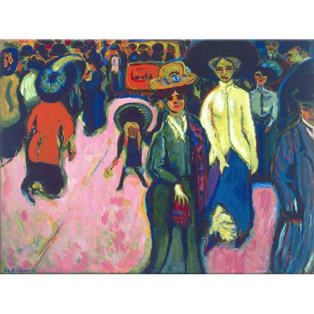 Ernst Ludwig Kirchner Dresden'de Sokak