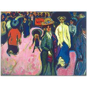 Ernst Ludwig Kirchner Dresden'de Sokak