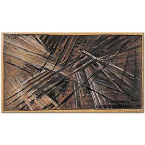 Mikhail Larionov Rayonist Kompozisyon No 09