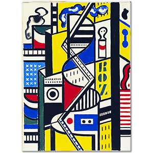 Fernand Leger Sinematik Duvar Etüdü 06
