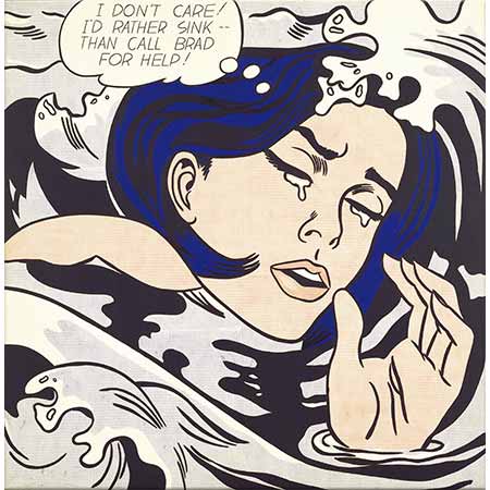 Roy Lichtenstein Boğulan Kız