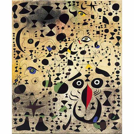 Joan Miro Güzel Kuşun Sevgililere Gizemi Anlatması