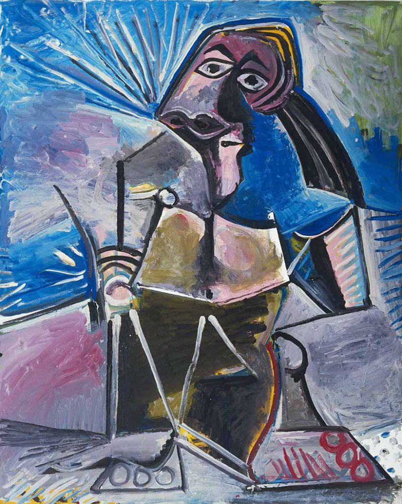 Pablo Picasso Çalışırken