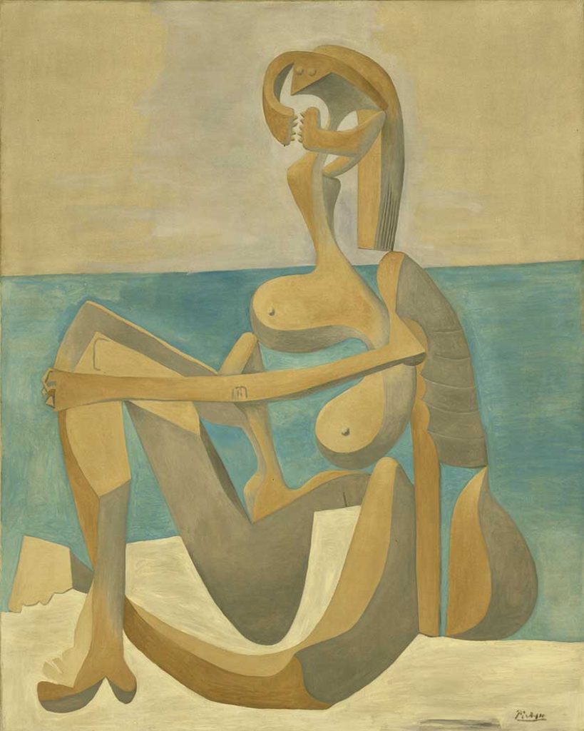 Pablo Picasso Deniz Kenarında Oturan Kadın