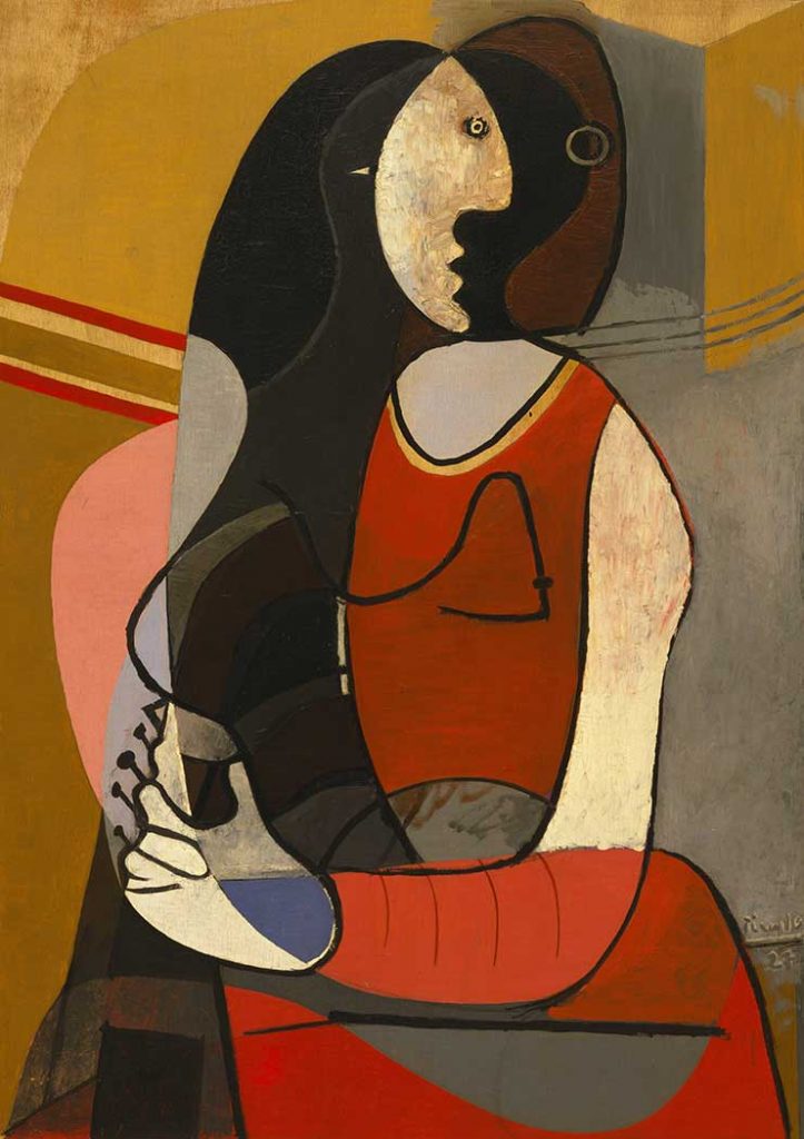 Pablo Picasso Oturan Kadın