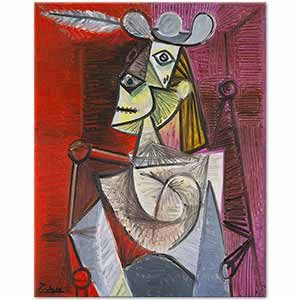 Pablo Picasso Sandalyedeki Kadın
