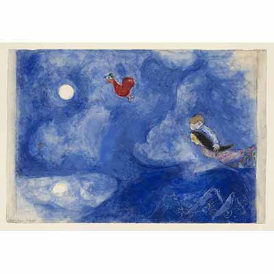 Marc Chagall Aleko ve Zemphira Ay Işığında