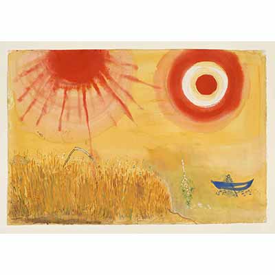 Marc Chagall Tarlada Öğleden Sonra Güneşi