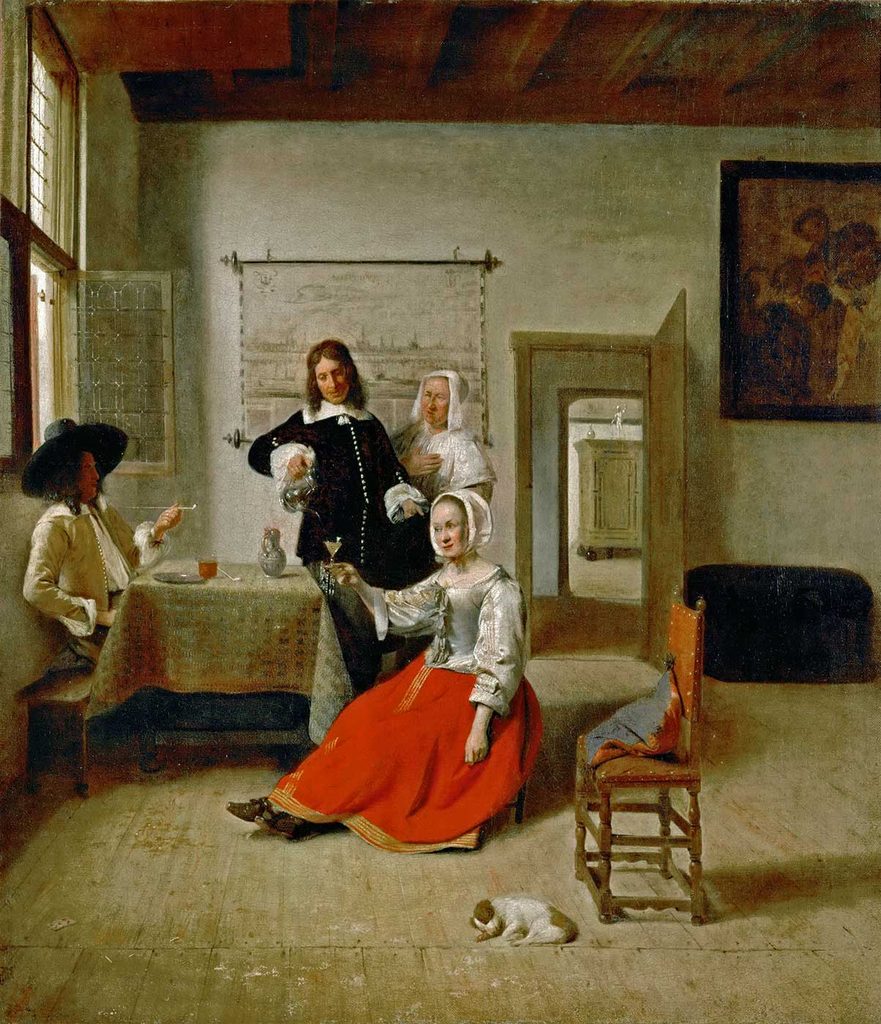 Pieter de Hooch Evde İçki İçenler