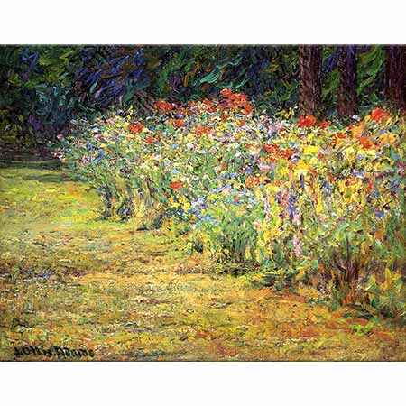 John Ottis Adams Bahçede Süsenler