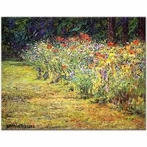 John Ottis Adams Bahçede Süsenler