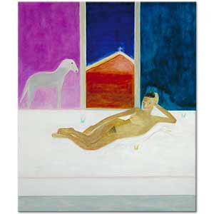 Craigie Aitchison Model ve Köpek