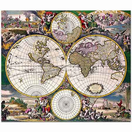 Dünya Haritası Tarihi 16 ve 17. yüzyıllar
