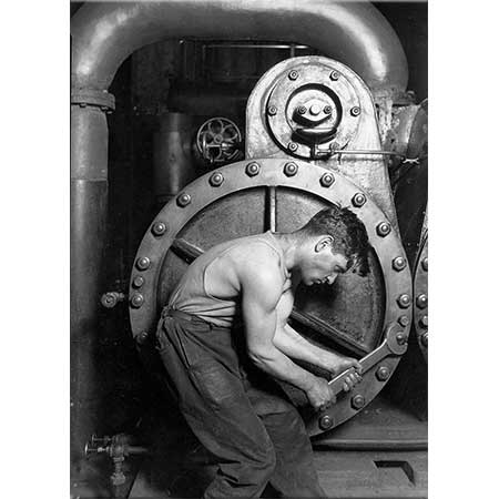 Lewis Hine Buhar Kazanında Çalışma