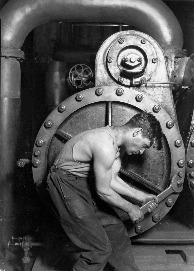 Lewis Hine Buhar Kazanında Çalışma