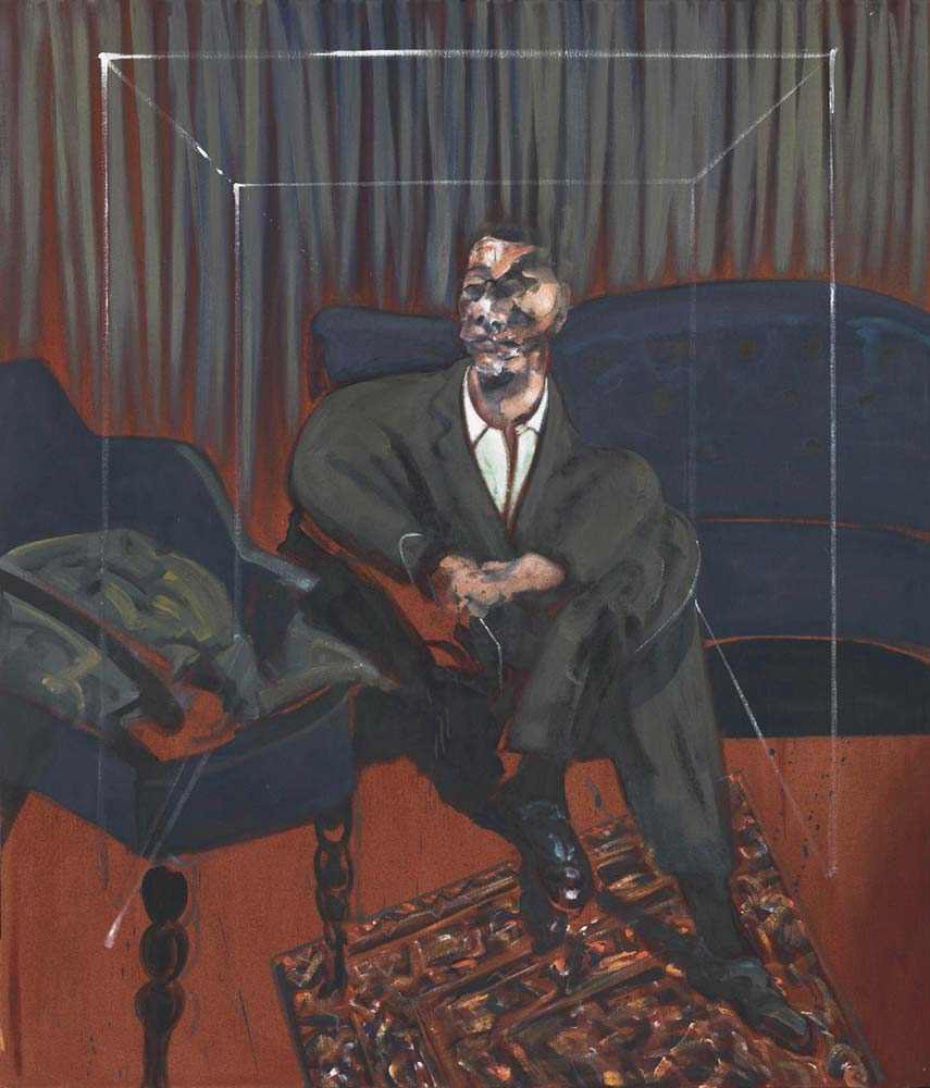 Francis Bacon oturan portre etüdü