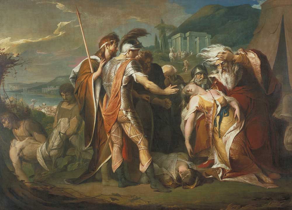 James Barry Cordelia'nın ölümüne ağlayan Kral Lear