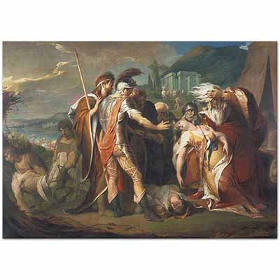 James Barry Cordelia'nın Ölümüne Ağlayan Kral Lear