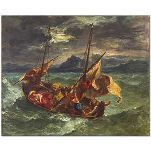 Eugene Delacroix İsa Galilee Denizinde