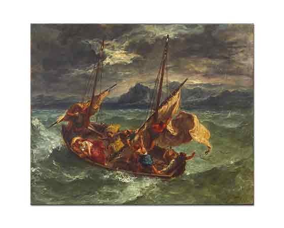 Eugene Delacroix Isa Galilee Denizinde