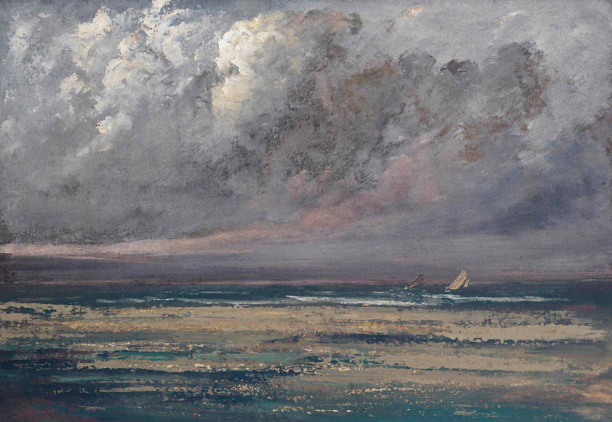 Gustave Courbet Normandiya Kıyıları Trouville