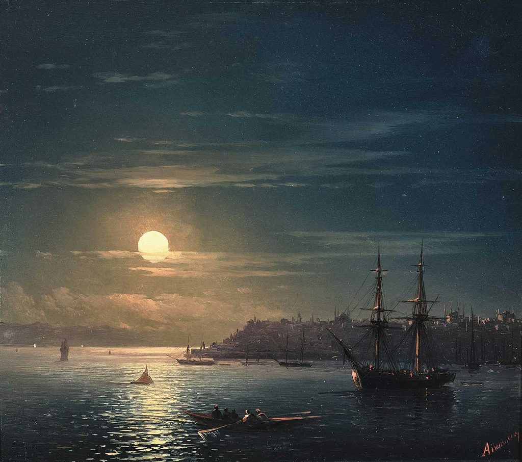 Ayvazovski Mehtapta Istanbul'a Bakış