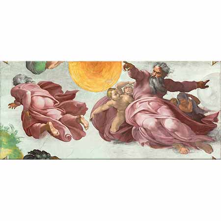 Michelangelo Buonarroti Güneş ve Ayın Yaratılışı