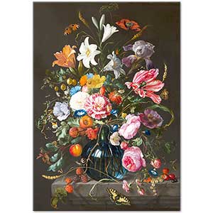 Jan Davidsz de Heem Vazo ve Çiçekler