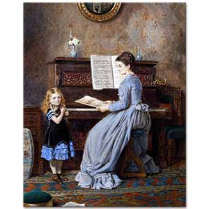 George Goodwin Kilburne Piyano Dersi