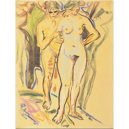 Ernst Ludwig Kirchner Manzarada İki Nü