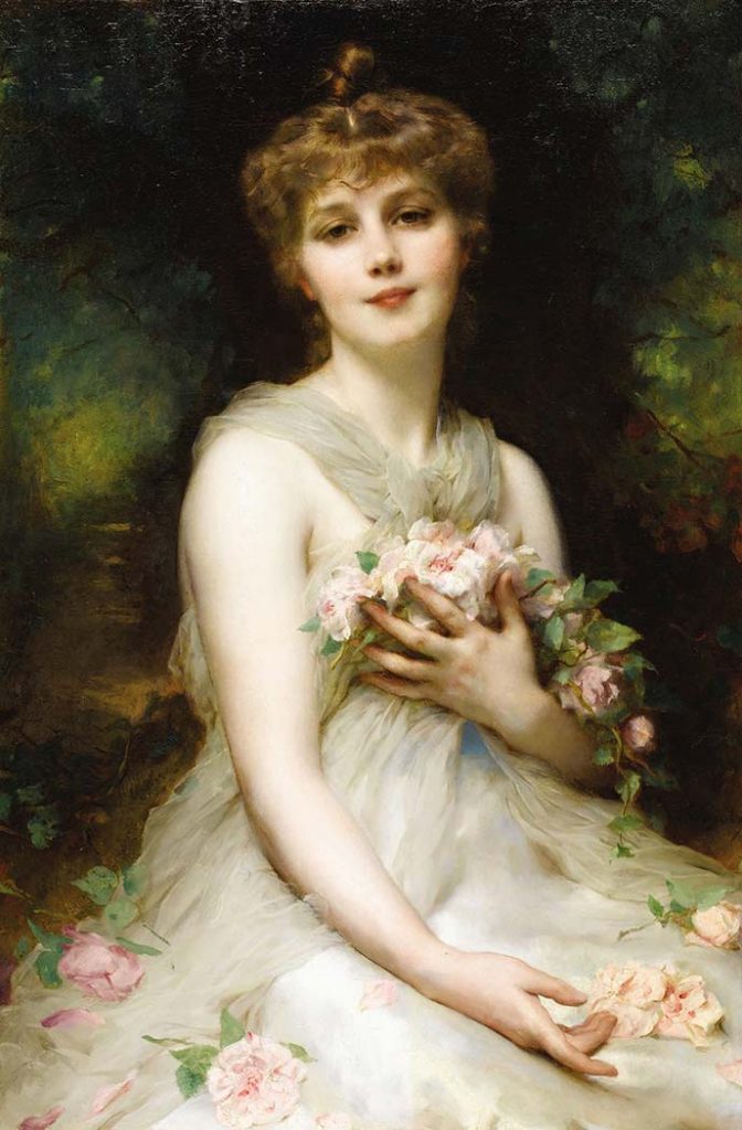 Etienne Adolphe Piot Kadın Portresi