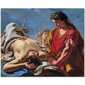 Giovanni Antonio Pellegrini İskender Darius'un Cenazesi Başında