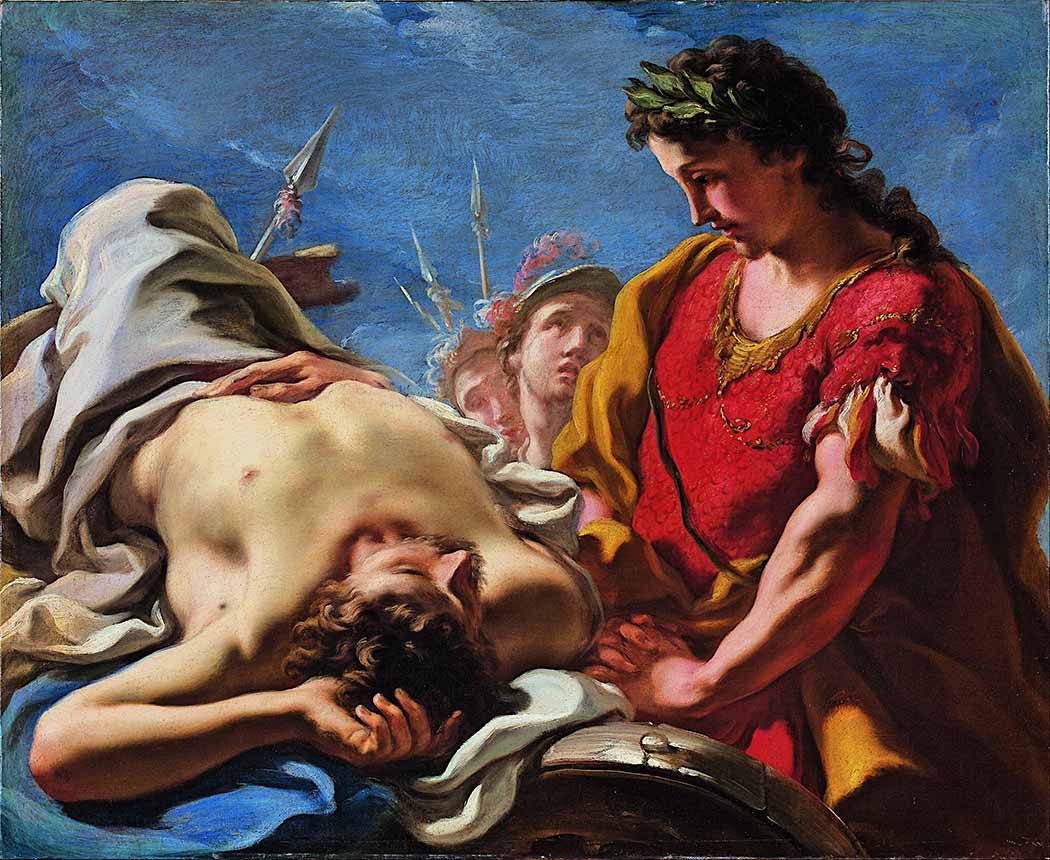 Giovanni Antonio Pellegrini İskender Darius'un Cenazesi Başında