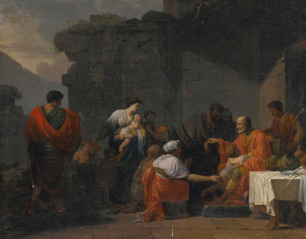 Jean François Pierre Peyron Belisarius'un Konuk Edilişi