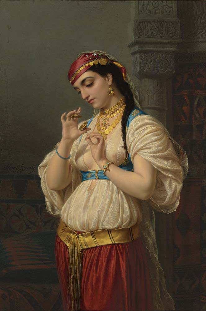 Emile Vernet Lecomte Mısırlı Kız