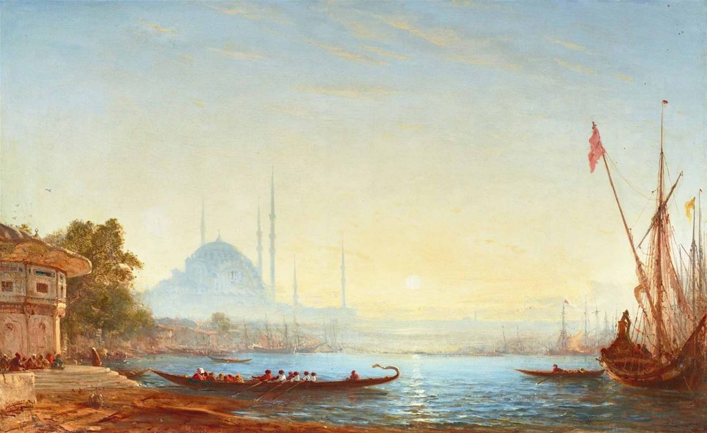 Felix Ziem Boğaz ve İstanbul'a Bakış