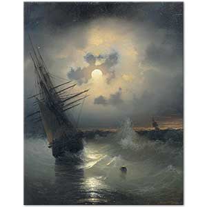 Ayvazovski Ay Işığında Yolculuk