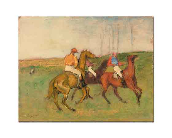 Edgar Degas Jokeyler ve Yarış Atları