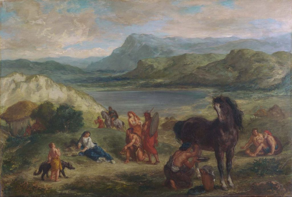 Eugene Delacroix Ovid İskitler Arasında