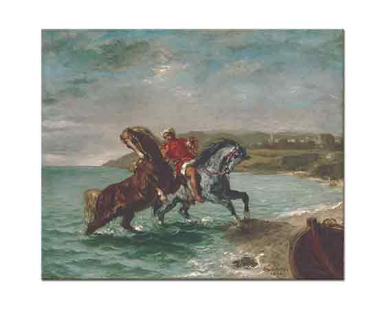 Eugene Delacroix Sudan Çıkan Atlar